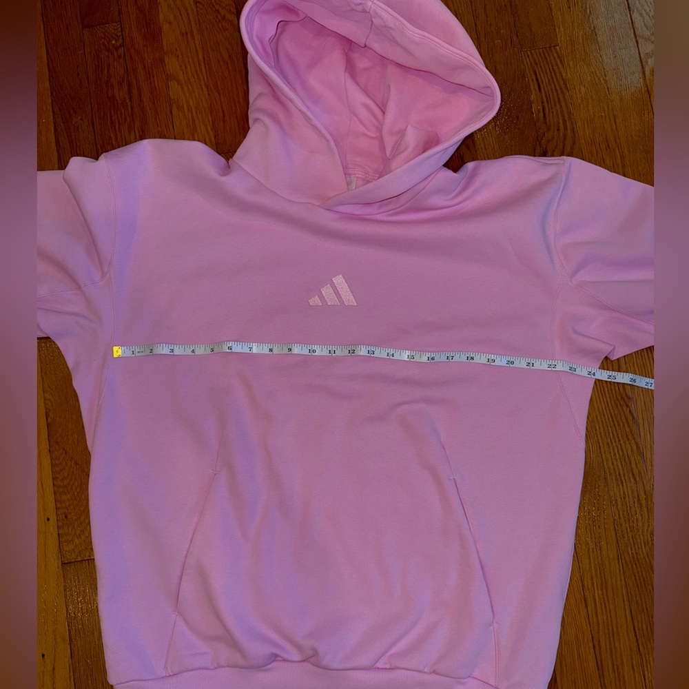 Adidas Light Pink Pullover Hoodie (L) - Picture 4 of 6